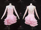 Pink discount rhythm dance dresses sparkly latin champion dresses lace LD-SG2425