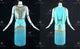 Blue Tassels Latin Dress Tassels Latin Gown LD-SG2458