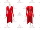 Red hot sale rhythm dance dresses discount latin dancing costumes swarovski LD-SG2385