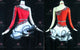 Red And White discount rhythm dance dresses dazzling salsa dancing gowns rhinestones LD-SG2446
