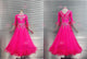 Pink simple prom dancing dresses ruffles tango dance competition dresses boutique BD-SG3507
