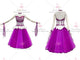Purple simple ballroom champion costumes professional prom champion gowns online BD-SG3492