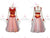 Affordable Red and White Juvenile Ballroom Dance Dress Costumes BD-SG3477