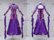 Purple short waltz dance gowns homecoming ballroom dancing dresses applique BD-SG4226