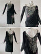 Black customized rumba dancing clothing popular rumba performance costumes velvet LD-SG2123