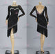 Black customized rumba dancing costumes made to order swing dancing clothing lace LD-SG2133