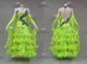 Green long waltz dance gowns elegant homecoming dancing gowns satin BD-SG4246