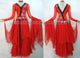 Red Ballroom Dress Ballroom Dance Costume Competition Dance Costumes BD-SG1284