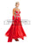 Red With Rhinestone Long Sleeve Ballroom Dance Competition Dresses SD-BD11 - Smarts Dance