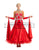 Red With Rhinestone Long Sleeve Ballroom Dance Competition Dresses SD-BD11 - Smarts Dance