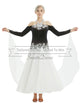 Black And White Halter Ballroom Dance Dresses SD-BD51