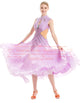 Purple Ballroom Dance Gowns For Sale Custom Made Measure SD-BD74