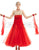 Red Square Neckline Sleeveless Ballroom Latin Dance Dresses SD-BD56 - Smarts Dance