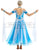 Blue And White Off The Shoulder Ballroom Waltz Dance Gowns SD-BD50 - Smarts Dance