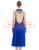Blue Bead Fringes Latin Dance Dresses SD-LD02 - Smarts Dance