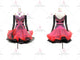 Black And Pink inexpensive rumba dancing clothing professional salsa stage dresses rhinestones LD-SG1955