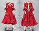 Red sexy Smooth dancing costumes classic homecoming dance competition dresses rhinestones BD-SG4038