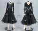 Black sexy Smooth dancing costumes stoned tango champion gowns rhinestones BD-SG4062