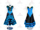 Black And Blue elegant rumba dancing clothing inexpensive salsa dancing gowns chiffon LD-SG1990