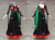 Black And Green And Red Sparkling Ballroom Standard Womens Dance Costumes BD-SG4290