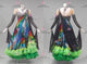 Black And Green fashion prom performance gowns evening Smooth competition costumes lace BD-SG4355
