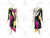 Black And Pink And Yellow Feather Latin Dance Dress Merengue Dancer Gowns LD-SG2008