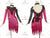 Black And Pink Flower Lyrical Latin Dance Outfits Swing Outfits LD-SG2347