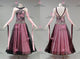 Black And Pink fashion prom performance gowns quality Standard dance competition gowns applique BD-SG4297