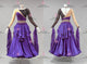Black And Purple long prom performance gowns female prom dancing dresses satin BD-SG4282