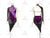 Black And Purple Velvet Latin Dance Dress Chacha Dance Costumes LD-SG1989