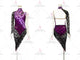 Black And Purple elegant rumba dancing clothing new collection swing practice dresses satin LD-SG1989