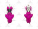 Black And Purple elegant rumba dancing clothing casual swing champion dresses flower LD-SG1973