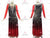 Black And Red Chiffon Modern Latin Dance Wear Bolero Skirt LD-SG2339