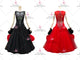 Black And Red contemporary Smooth dancing costumes made to measure Standard champion dresses satin BD-SG3993