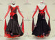 Black And Red short waltz dance gowns new style prom practice dresses applique BD-SG4178