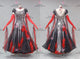 Black And Red fashion prom performance gowns custom Standard dance gowns sequin BD-SG4313
