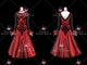 Black And Red new style homecoming dance team gowns hand-tailored ballroom dance costumes satin BD-SG4538