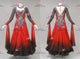 Black And Red newest prom performance gowns short Smooth practice gowns beads BD-SG4369