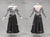 Black And White Chiffon Elegant Latin Dance Wear Mambo Costumes LD-SG2294