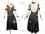 Black And Yellow Applique Design Latin Dance Dresses Flamenco Gowns LD-SG2341