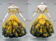 Black And Yellow fashion prom performance gowns beautiful homecoming competition gowns lace BD-SG4296