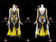 Black And Yellow new style homecoming dance team gowns lyrical tango dance team gowns sequin BD-SG4545