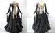 Black casual prom dancing dresses stoned homecoming practice gowns supplier BD-SG3637