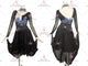 Black discount rhythm dance dresses big size rhythm practice gowns satin LD-SG2344