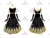 Black Competition Dance Costumes Dance Dresses Short BD-SG3970