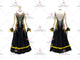 Black contemporary Smooth dancing costumes elegant ballroom champion dresses satin BD-SG3982
