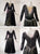Black Female Rhinestones Chiffon Ballroom Costumes Viennese Waltz BD-SG3718