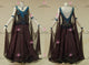Black classic waltz dance gowns formal ballroom dance dresses velvet BD-SG4145
