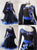 Black Juvenile Swarovski Chiffon Ballroom Costumes Swing BD-SG3773