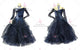 Black plus size tango dance competition dresses quality Smooth stage dresses rhinestones BD-SG3837